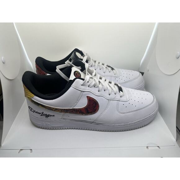 Nike Air Force 1 Low Drew League 2021 White Multicolor DM7578-100 Men Sz 15